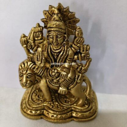 Idol of Goddess Durga made up of brass