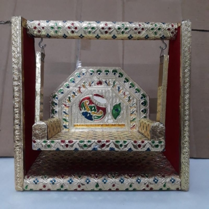 Jhula For Laddu Gopal with meenakari .Suitable for Size 0 to 4