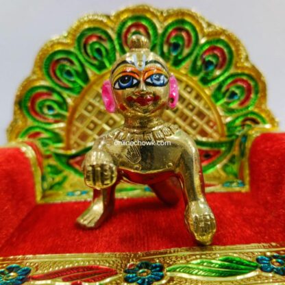 Laddu Gopal Idol Super Fine Quality Brass Size:1